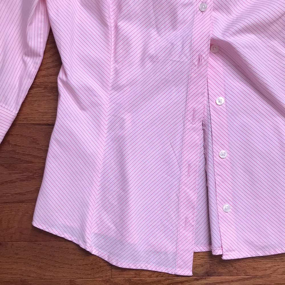 Pink Striped Button Down - image 5